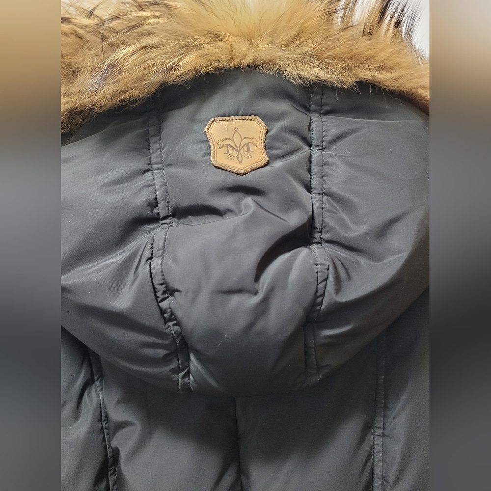 Mackage KAY Down Coat Natural Fur Collar Black XS - Picture 8 of 13